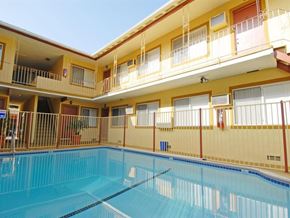 North Hollywood apartment for rent - Pool and view of buildings