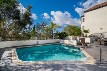 Shimmering swimming pool