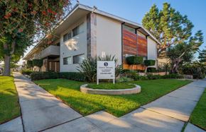 Inglewood apartment for rent - A building with a sign that says "VINCENT SCHEERS" in front of it.