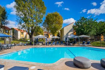 Sparkling swimming pool