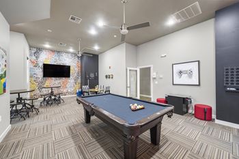 Clubhouse with billiards table
