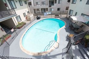 North Hollywood apartment for rent - Aerial view of building