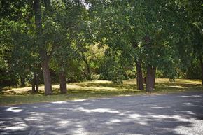 Sherman apartment for rent - a road in a park with trees on the side of it at Archer Village Apartments,Sherman,