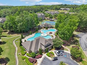 Stonecrest apartment for rent - Birds eye view of the community and  a pool and  tennis court.