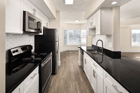 Atlanta apartment for rent - Kitchen with Black Appliances
