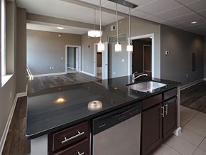 Cleveland apartment for rent - Model Suite at The Residences at Hanna in Cleveland OH - Kitchen