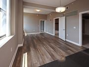 Cleveland apartment for rent - Model Suite with All New LVT Hard Surface Flooring at The Residences at Hanna in Cleveland OH - Living Area