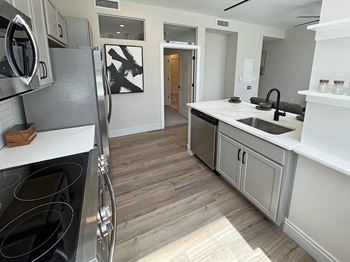 Model kitchen area