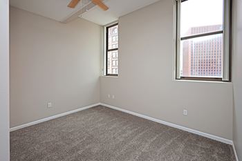 Gray paint with white trim throughout