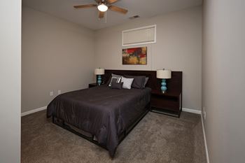 Carpet in the bedrooms