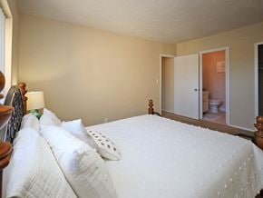 Brooklyn apartment for rent - Model Suite Master Bedroom at Westbrook Village Apartments, Brooklyn OH 44144