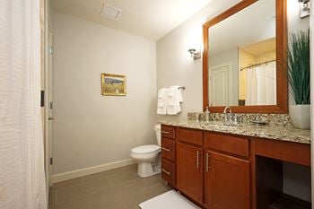 Two bedroom suites feature two full bathrooms