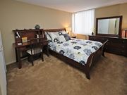 Euclid apartment for rent - 2 Bedroom 1 Bath Model Suite Bedroom at Harbor Crest Apartments, Euclid, OH, 44123