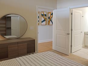 Cleveland apartment for rent - Comfortable Bedroom With Accessible Closet at Residences at Halle, Cleveland, 44113