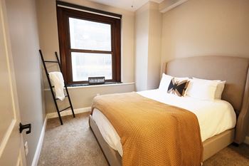 Carpeted bedrooms