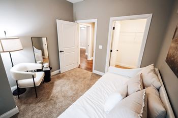 Carpeted bedrooms
