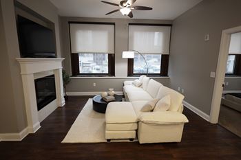 Fireplace in all two bedroom suites