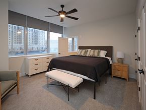 Cleveland apartment for rent - Residences at 55 - Model A2 - Bedroom