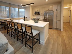 Cleveland apartment for rent - Residences at 55 - Model A2 - Kitchen