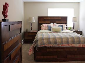 Euclid apartment for rent - Model Bedroom at Summerwood Commons Apartments in Euclid, OH