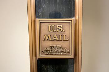 Historic us mail chute in the terminal tower