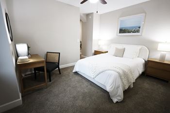 Carpeting the bedrooms