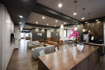 Community lounge & rooftop deck*