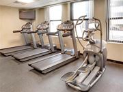 Cleveland apartment for rent - Cardio Machines In Gym at The Residences At Hanna Apartments, Ohio