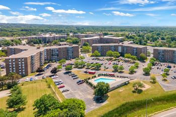 Ample surface lot parking