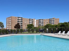 Bedford Heights apartment for rent - Outdoor Swimming Pool at Trinity Towers Apartments, Bedford Heights, 44146