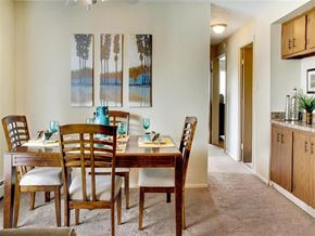 Bedford Heights apartment for rent - Model Dining Area at Trinity Towers Apartments, Bedford Heights, 44146