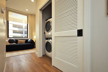 Washer and dryer in each suite