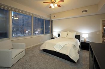 Carpet in the bedrooms