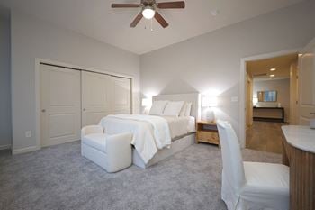 Carpet in the bedrooms