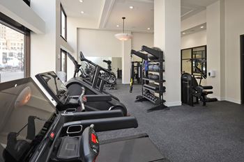 Free 24/7 resident fitness center with fob access