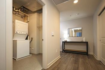 Energy star washer and dryer in each suite