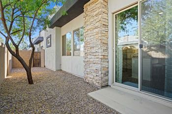 Private backyard