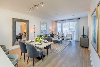 Studio, one, two and three-bedroom open living plans