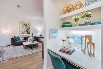 Built-in computer desks, bookshelves and hardwood flooring throughout*