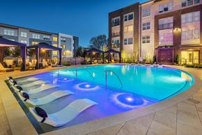 Raleigh apartment for rent - Resort-Style Pool Courtyard with Pool-Side Cabanas