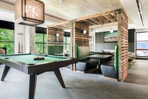 Raleigh apartment for rent - a room filled with furniture and a pool table