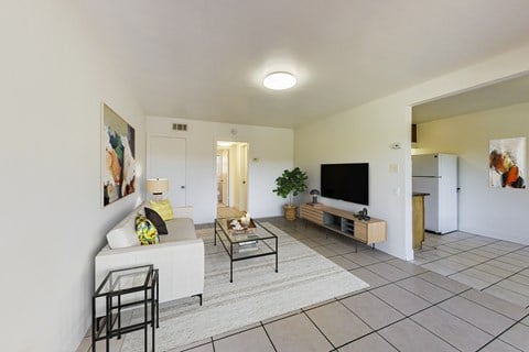 Floor plan for 1 bed, 1 bath, 600 sqft
