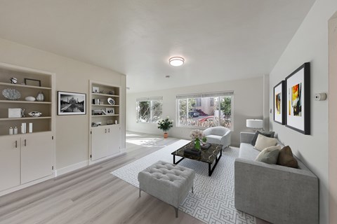 Floor plan for 1 bed, 1 bath, 700 sqft