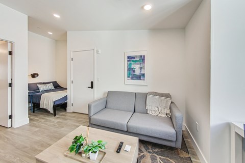 Floor plan for studio, 1 bath, 275 sqft