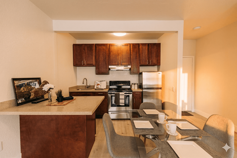 Floor plan for 1 bed, 1 bath, 450 sqft