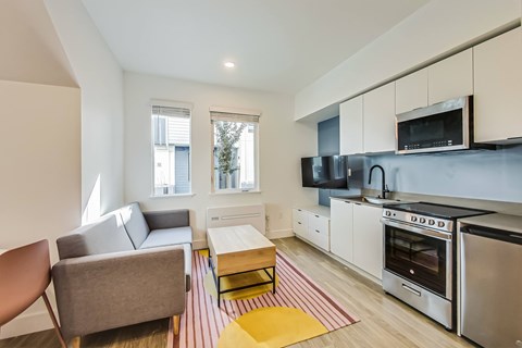 Floor plan for studio, 1 bath, 275 sqft