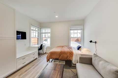 Floor plan for studio, 1 bath, 355 sqft