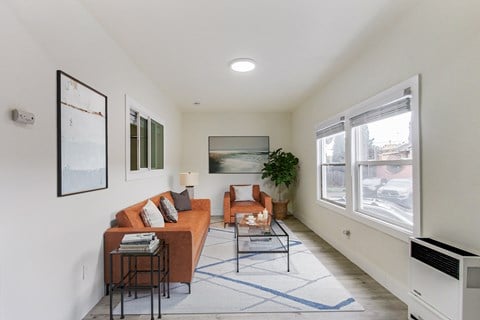 Floor plan for 1 bed, 1 bath, 500 sqft