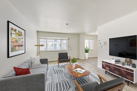 Floor plan for 1 bed, 1 bath, 600 sqft