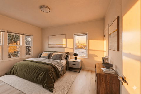 Floor plan for studio, 1 bath, 500 sqft
